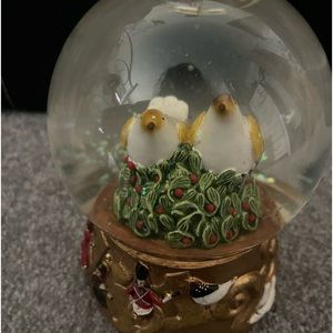 Birds snow globe